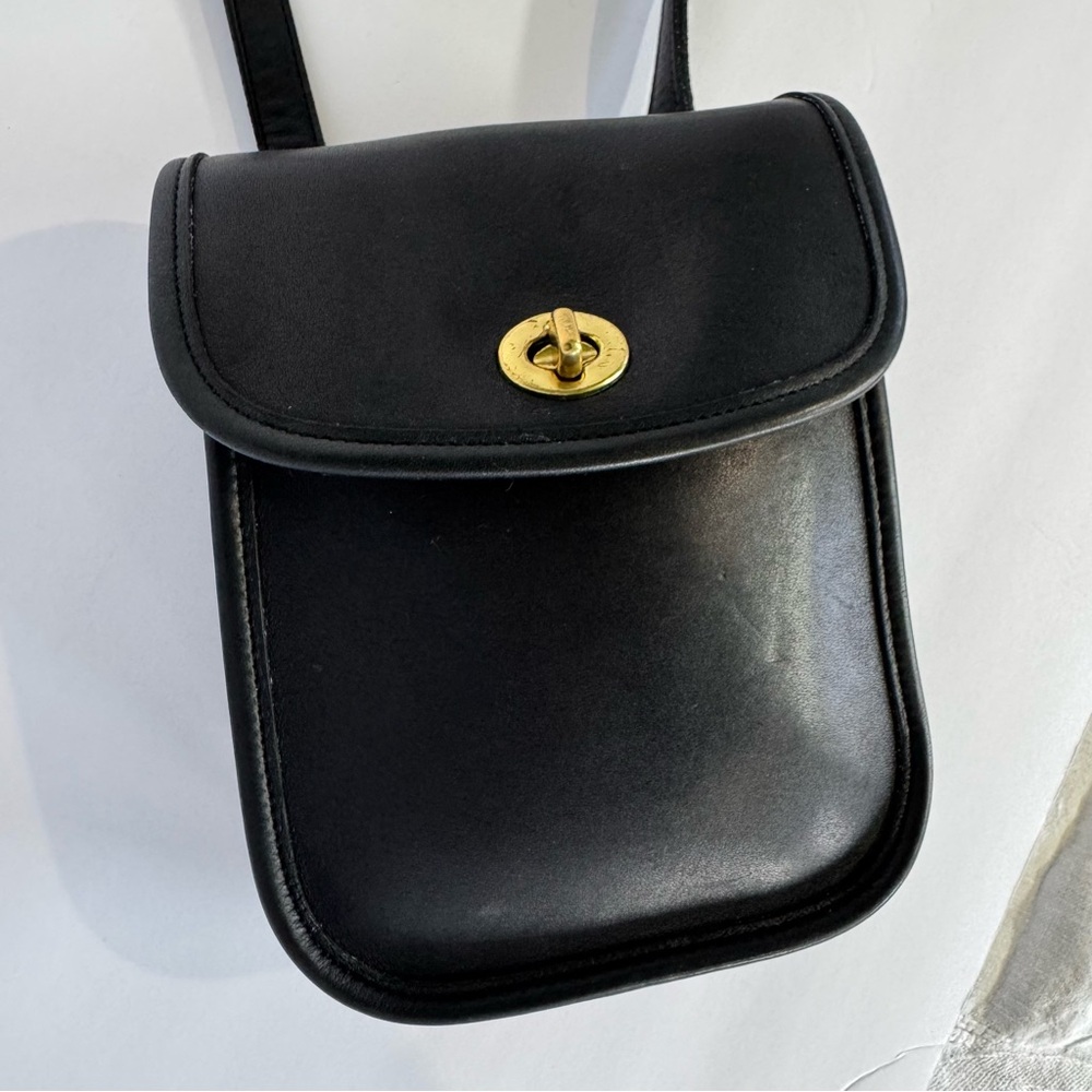 Vintage Viral Coach Sidepack Crossbody Black Purse - Picture 14 of 14